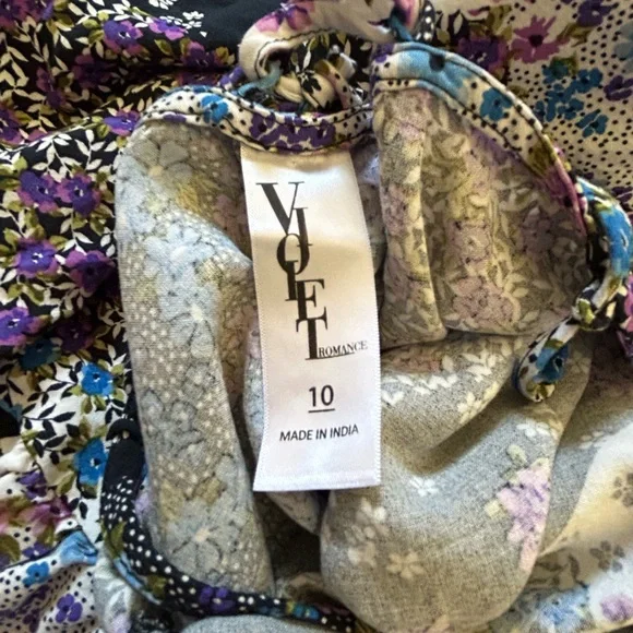 Asos Floral Patchwork Maxi Dress Size 10 (NWOT) - Picture 6 of 10